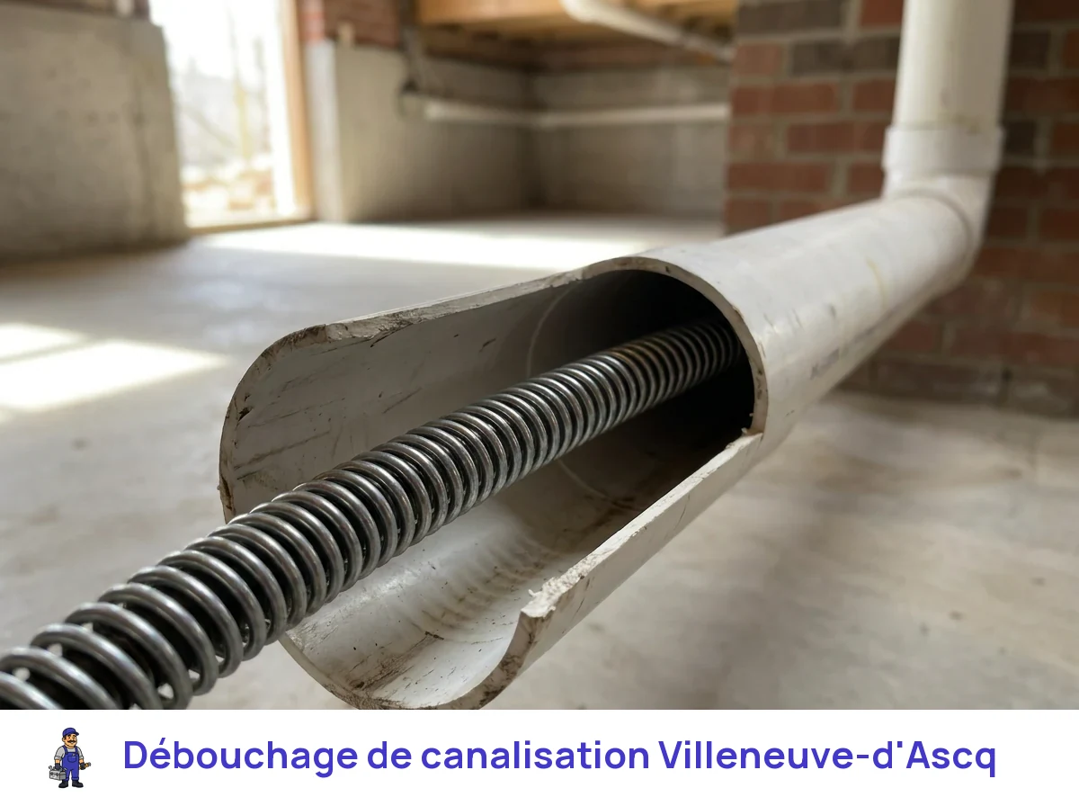 Débouchage de canalisation à Villeneuve-d'Ascq