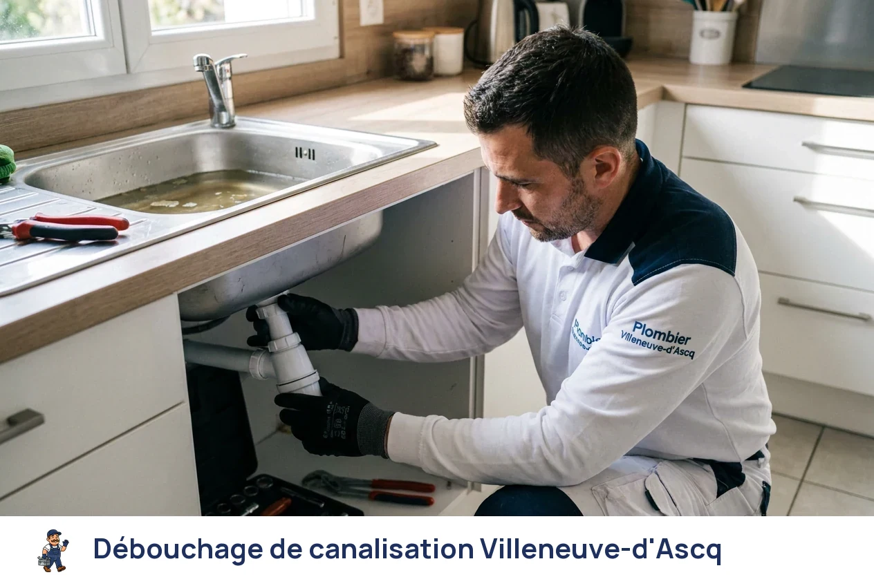 Débouchage de canalisation à Villeneuve-d'Ascq