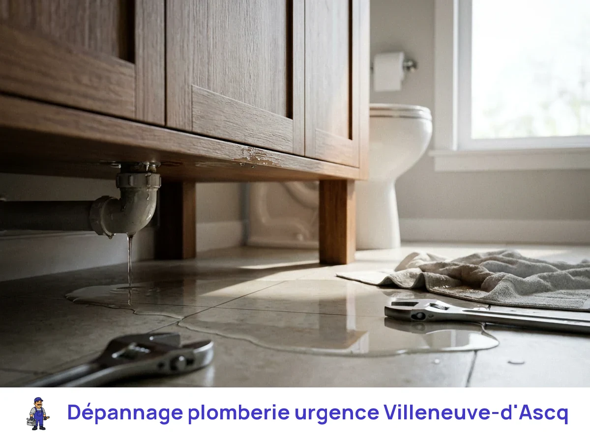 Dépannage plomberie urgence à Villeneuve-d'Ascq