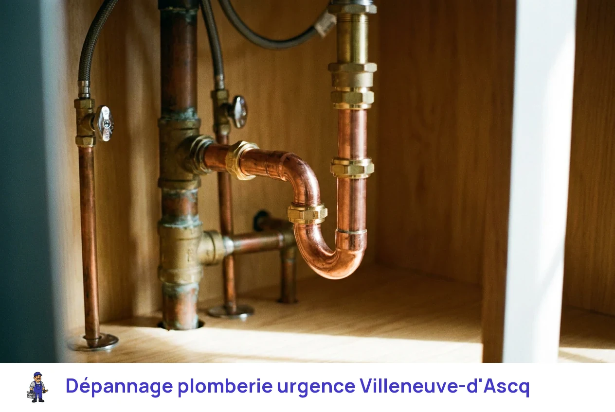 Dépannage plomberie urgence à Villeneuve-d'Ascq