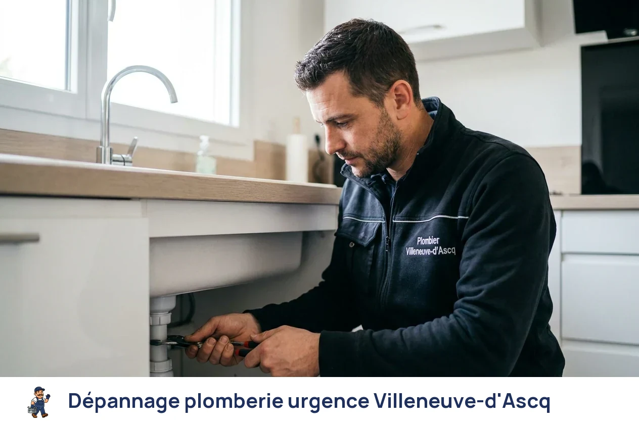 Dépannage plomberie urgence à Villeneuve-d'Ascq