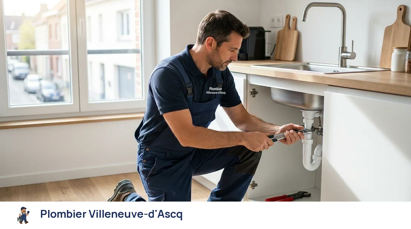 Fuite d'eau dans une maison à Villeneuve-d'Ascq