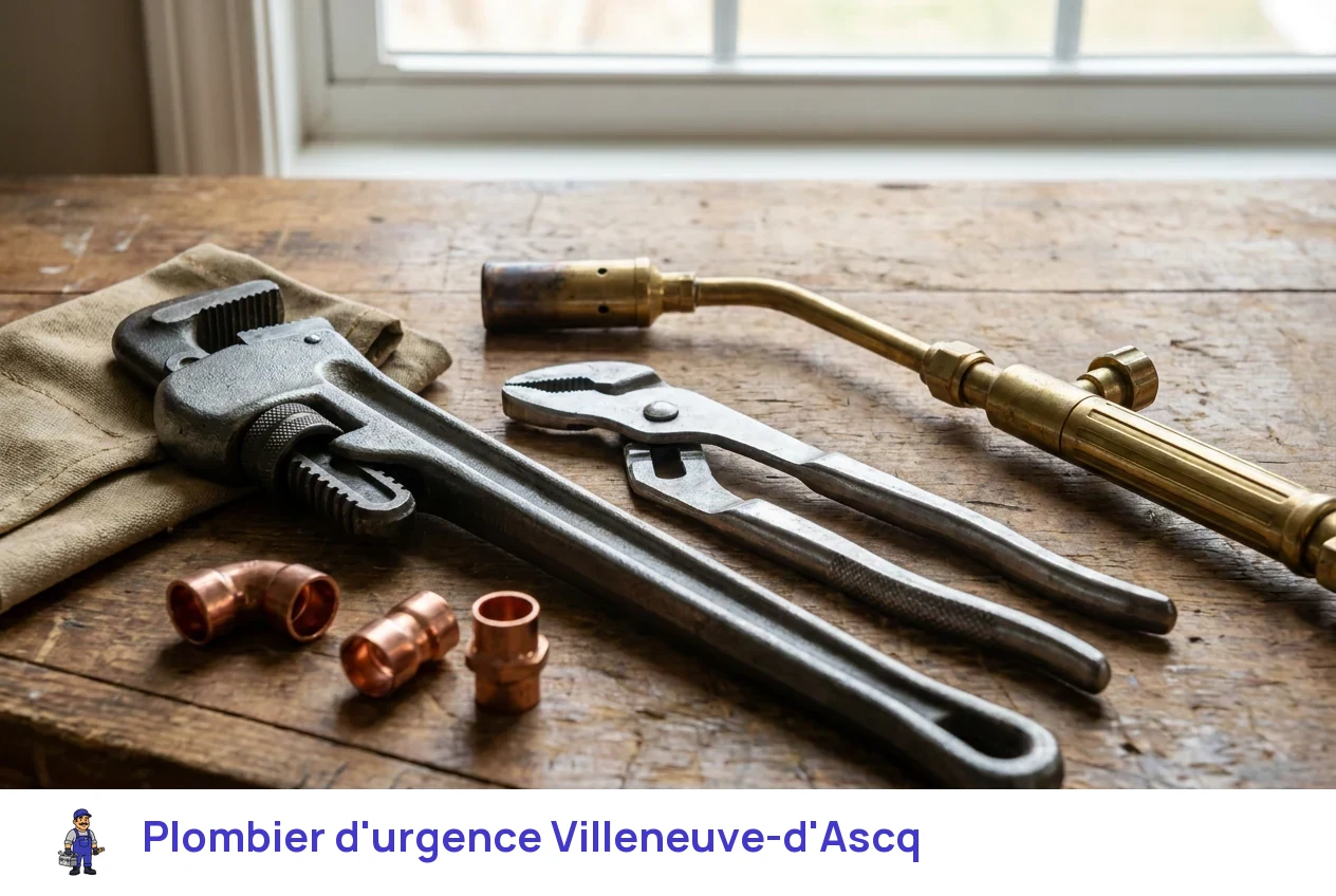 Plombier d'urgence à Villeneuve-d'Ascq