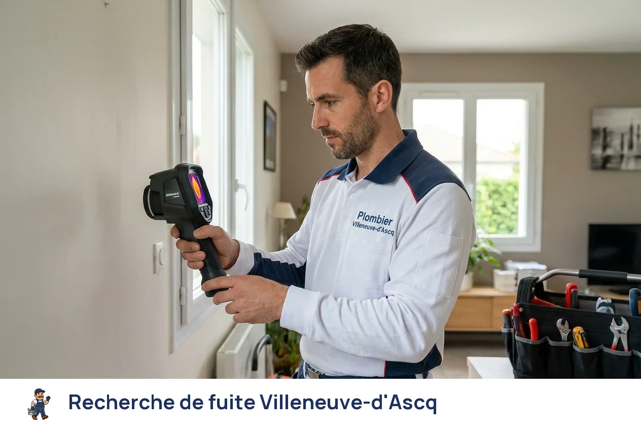 Recherche de fuite à Villeneuve-d'Ascq