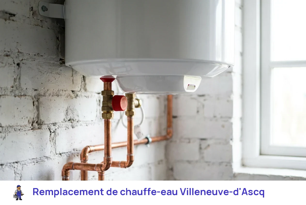 Remplacement de chauffe-eau à Villeneuve-d'Ascq