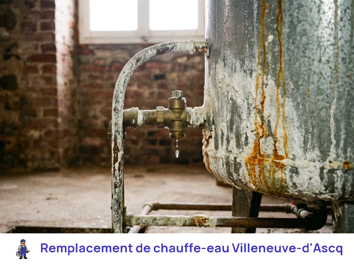 Remplacement de chauffe-eau à Villeneuve-d'Ascq