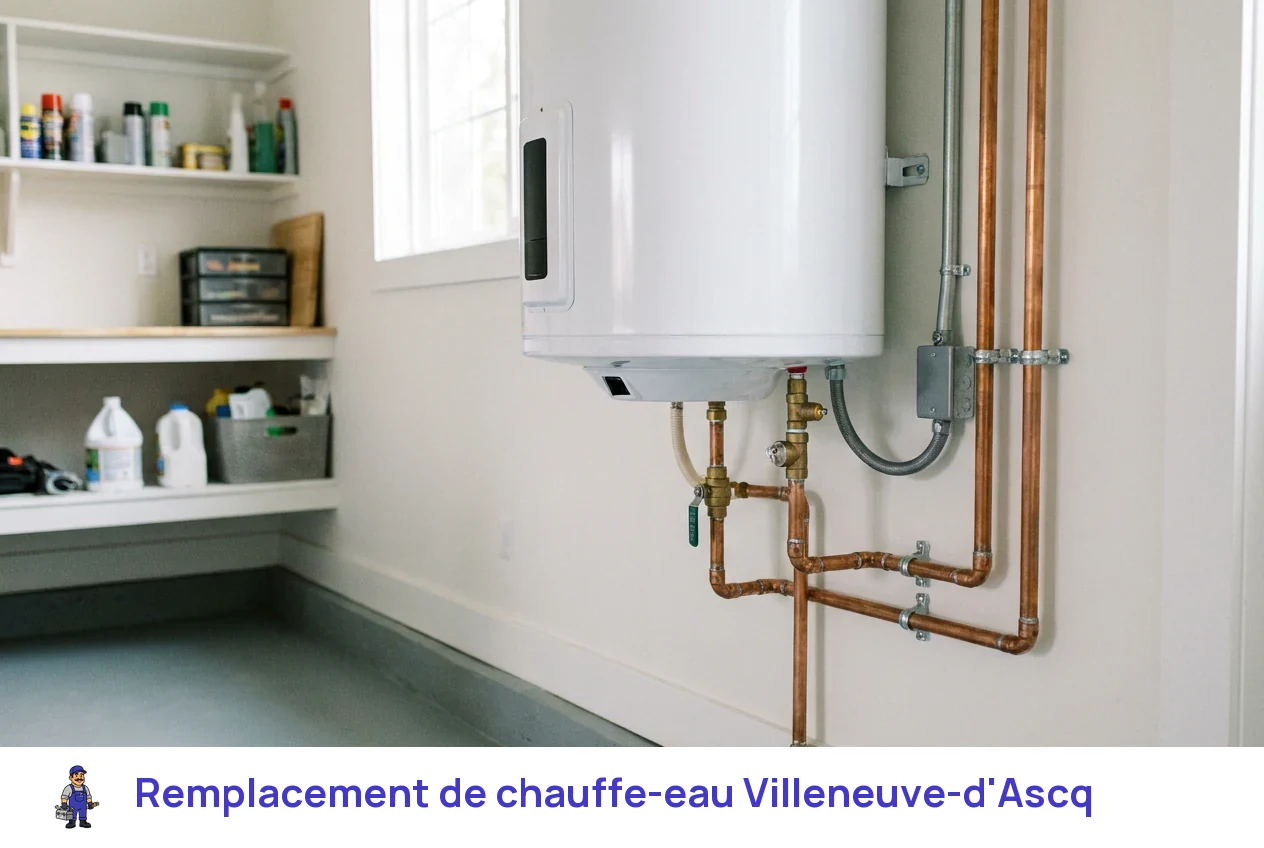 Remplacement de chauffe-eau à Villeneuve-d'Ascq