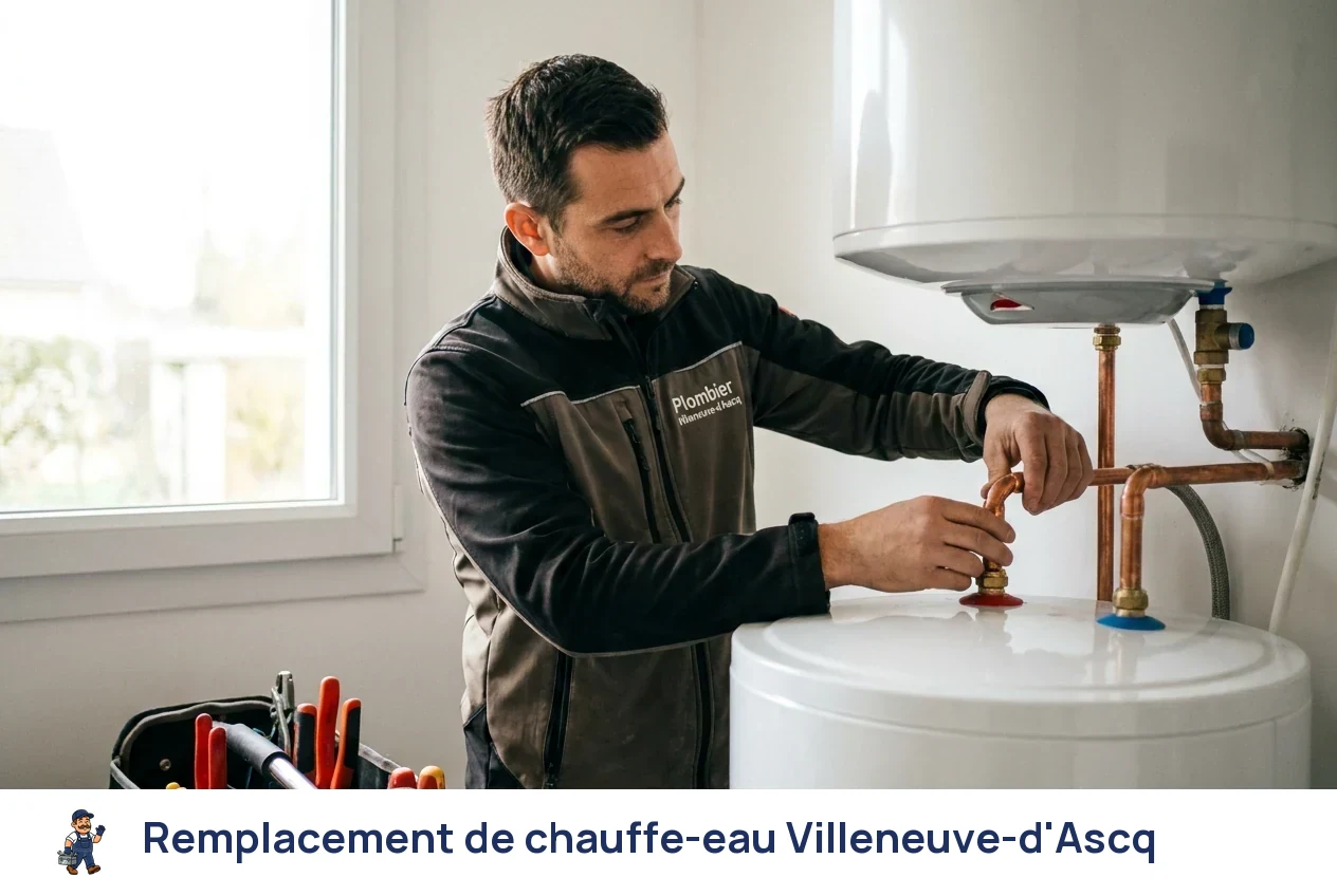 Remplacement de chauffe-eau à Villeneuve-d'Ascq