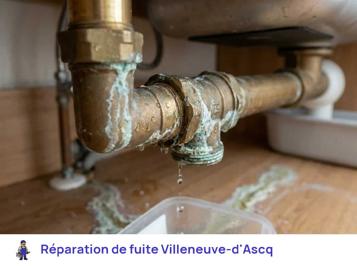 Réparation de fuite à Villeneuve-d'Ascq