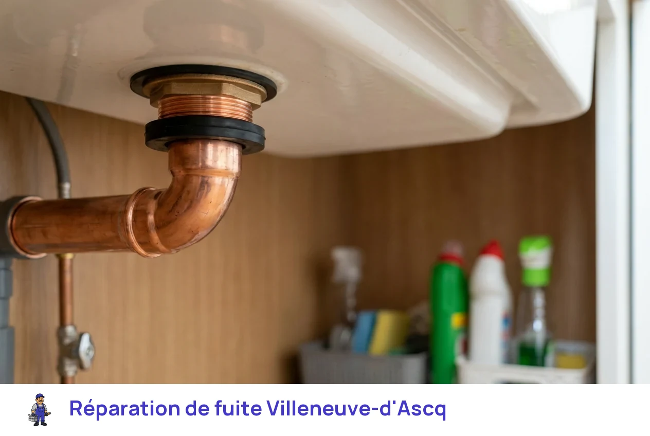 Réparation de fuite à Villeneuve-d'Ascq