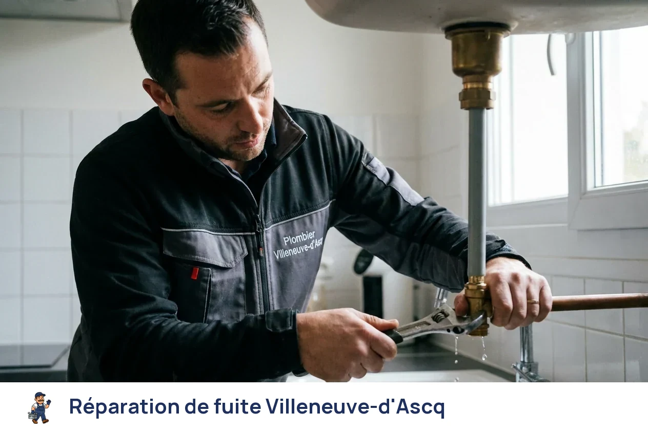 Réparation de fuite à Villeneuve-d'Ascq